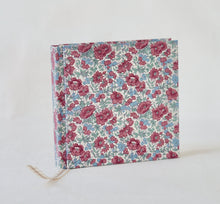 Load image into Gallery viewer, Hard Cover Recycled Liberty Print Cotton Book Cloth Journal-Floral Spine
