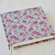 Load image into Gallery viewer, Hard Cover Recycled Liberty Print Cotton Book Cloth Journal-Floral Spine
